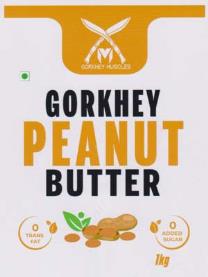 GORKHEY PEANUT BUTTER (and logo) trademark logo