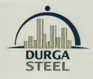 DURGA STEEL (and logo) trademark logo
