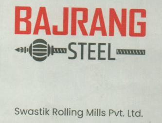 BAJRANG STEEL (and logo) trademark logo