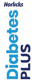 HORLICKS DIABETES PLUS (and logo) trademark logo