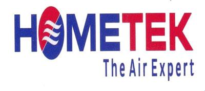 HOMETEK THE AIR EXPERT (and logo) trademark logo