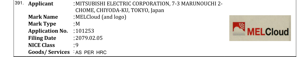 Original bulletin entry for MELCloud (and logo)