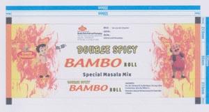 DUMRU DHUNGRUS DOUBLE SPICY BAMBO ROLL (and logo) trademark logo