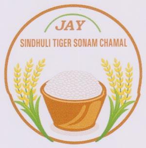 JAY SINDHULI TIGER SONAM CHAMAL (and logo) trademark logo