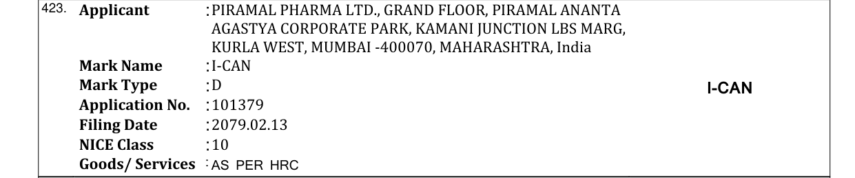 Original bulletin entry for I-CAN