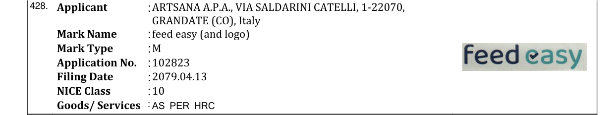 Original bulletin entry for feed easy (and logo)
