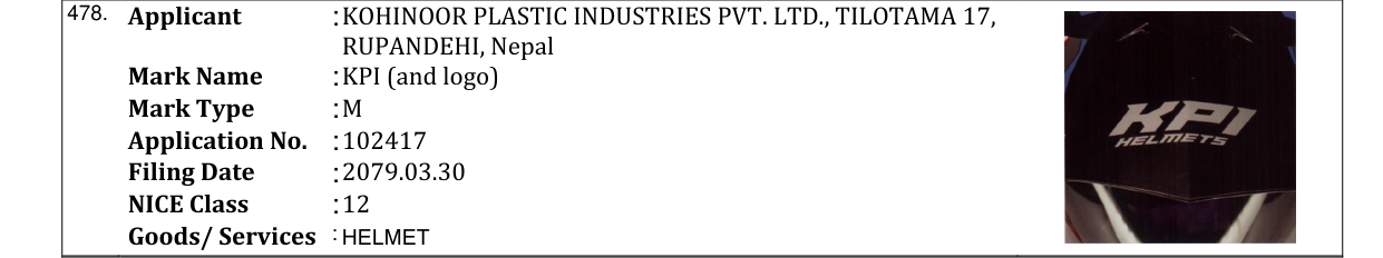 Original bulletin entry for KPI (and logo)