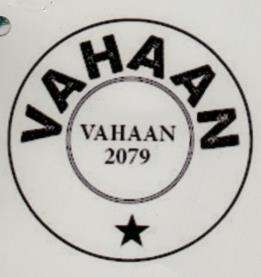 VAHAAN (and logo) trademark logo