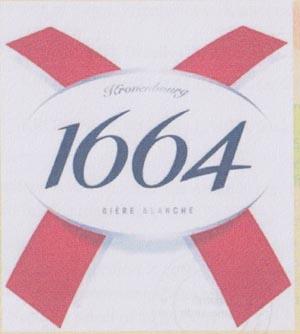 KRONENBOURG 1664 BLANC (and logo) trademark logo