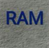 RAM (and logo) trademark logo