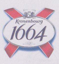 KRONENBOURG 1664 LAGER (and logo) trademark logo