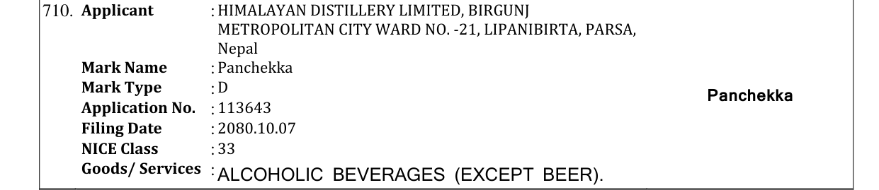 Original bulletin entry for Panchekka