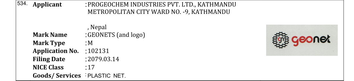 Original bulletin entry for GEONETS (and logo)