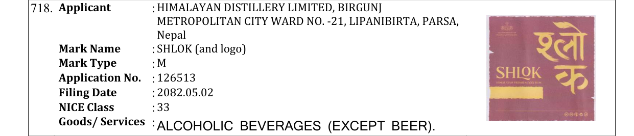 Original bulletin entry for SHLOK (and logo)