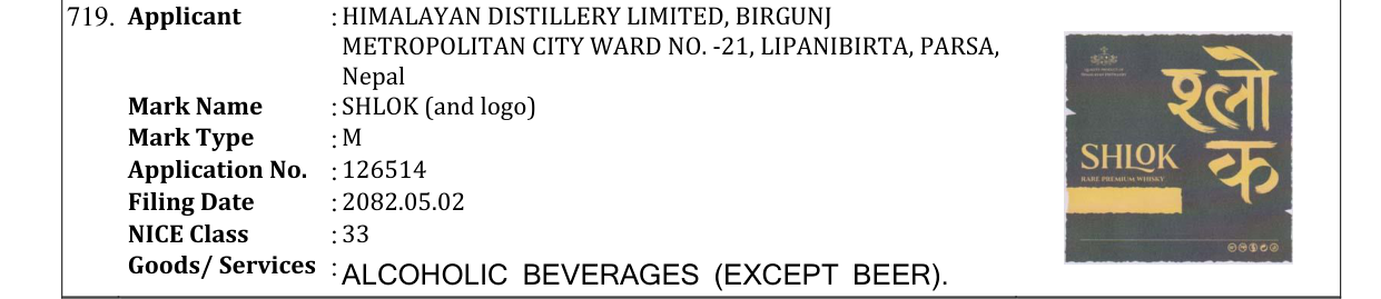 Original bulletin entry for SHLOK (and logo)