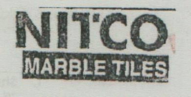 NITCO MARBLE TILES (and logo) trademark logo