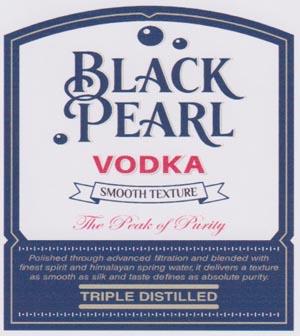 BLACK PEARL VODKA (and logo) trademark logo
