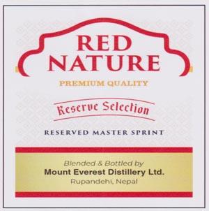 RED NATURE (and logo) trademark logo