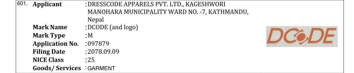 Original bulletin entry for DCODE (and logo)