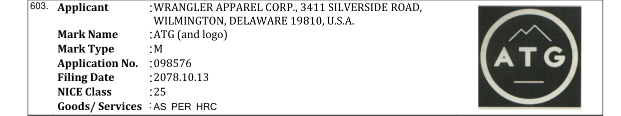 Original bulletin entry for ATG (and logo)