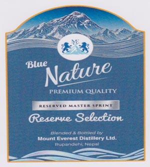 BLUE NATURE (and logo) trademark logo