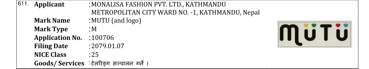 Original bulletin entry for MUTU (and logo)