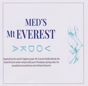 MED'S MT EVEREST VODKA (and logo) trademark logo