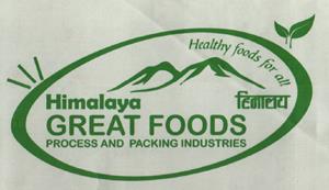 HIMALAYA GREAT FOODS PROCESS AND PACKING INDUSTRIES (and logo) trademark logo