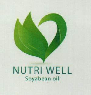 NUTRI WELL SOYABEAN OIL (and logo) trademark logo
