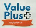 VALUE PLUS SUNFLOWER OIL (and logo) trademark logo