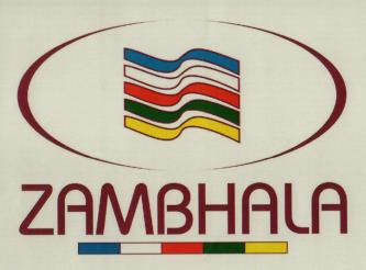 ZAMBHALA (and logo) trademark logo