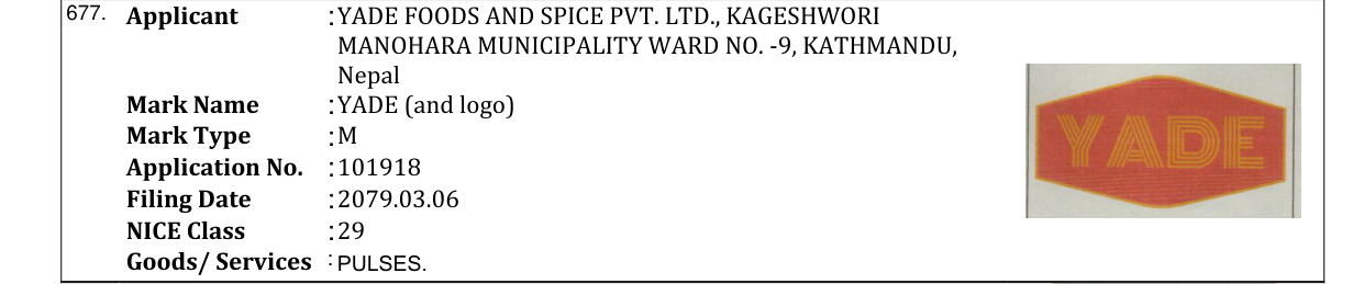 Original bulletin entry for YADE (and logo)