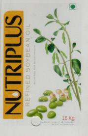 NUTRIPLUS REFINED SOYABEAN OIL (and logo) trademark logo