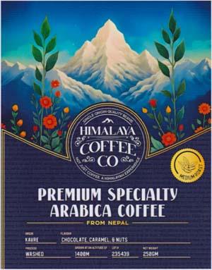 HIMALAYA COFFEE CO. (and logo) trademark logo