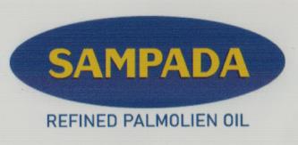 SAMPADA REFINED PALMOLIEN OIL (and logo) trademark logo