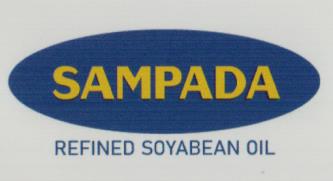 SAMPADA REFINED SOYABEAN OIL (and logo) trademark logo