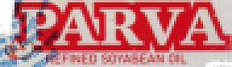 PARVA REFINED SOYABEAN OIL (and logo) trademark logo