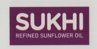 SUKHI REFINED SUNFLOWER OIL (and logo) trademark logo
