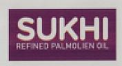 SUKHI REFINED PALMOLIEN OIL (and logo) trademark logo
