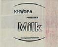 KHWOPA MILK (and logo) trademark logo