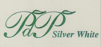 PDP SILVER WHITE (and logo) trademark logo