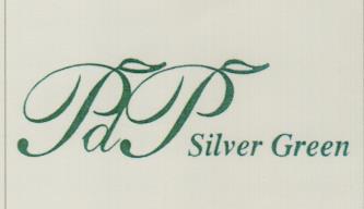 PDP SILVER GREEN (and logo) trademark logo