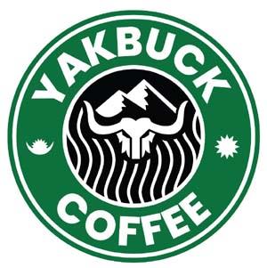 YAKBUCK COFFEE (and logo) trademark logo