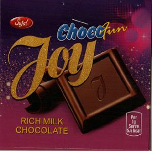 CHOCOFUN JOY (and logo) trademark logo