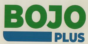 BOJO PLUS (and logo) trademark logo