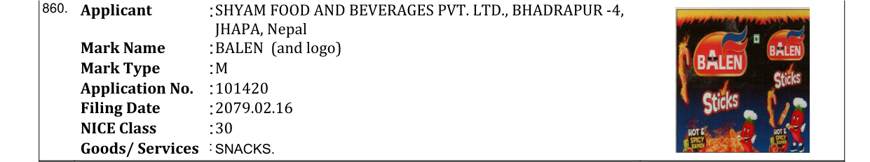 Original bulletin entry for BALEN (and logo)