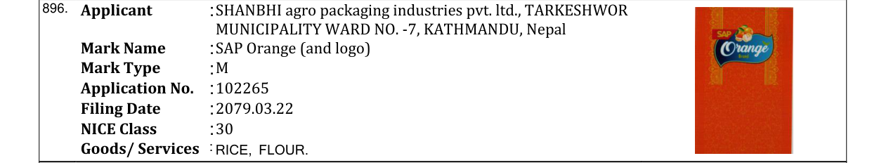 Original bulletin entry for SAP Orange (and logo)