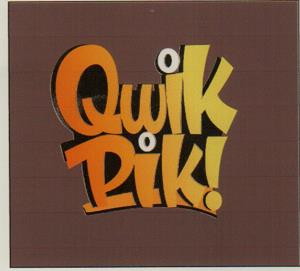 QWIK PIK ! (and logo) trademark logo