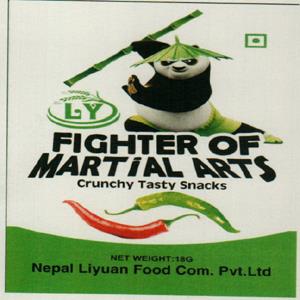 LY FIGHTER OF MARTIAL ARTS (and logo) trademark logo