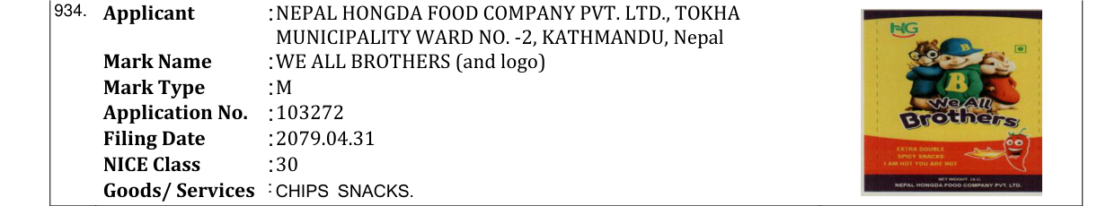 Original bulletin entry for WE ALL BROTHERS (and logo)